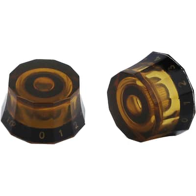 2Pcs PRS Potentiometer Control Knobs Dia. 6mm (0.24") Shaft Pots - Rotary Volume Tone Buttons Replacement Part for Electric Guitar or Precision Bass - Brown image 1