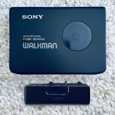 SONY EX60 Walkman Cassette Player, Awesome Black !  Working  ! image 1