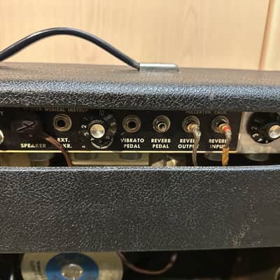 Fender Deluxe Reverb with original cover 1963 - 1967 Black Panel image 11