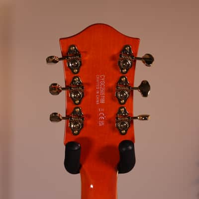 Gretsch Synchromatic Nashville Hollow Body - Ebony Fingerboard, 50's Orange Stain image 14