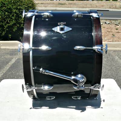 Gretsch USA Custom 22" x 16" Bass Drum - Vintage 60s (?) - Modernized and Re-Wrapped Black Finish - PV MUSIC Drum Shop Inspected / Tuned and Tested - Looks / Sounds Great - Very Good to Excellent Condition image 10