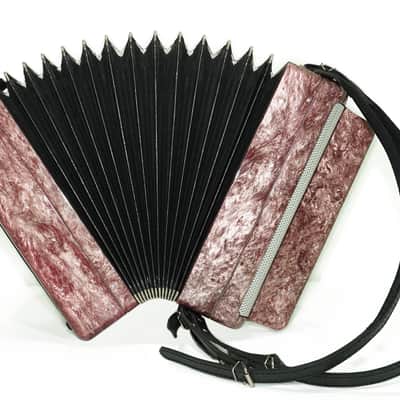 Russian Bayan Tulskiy, 3 Row Tula Chromatic Button Accordion, Vintage Music Box B System, New Straps and Soft Case, 2746 image 9
