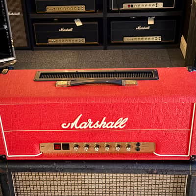 Marshall JMP 2203 Mk2 Master Model Lead 100-Watt Guitar Amp Head 1977 - Red image 5
