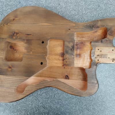 Guitar Body Jazzmaster Style Nitro Finish Reclaimed Barncaster Cedar Nomoonlaser image 1