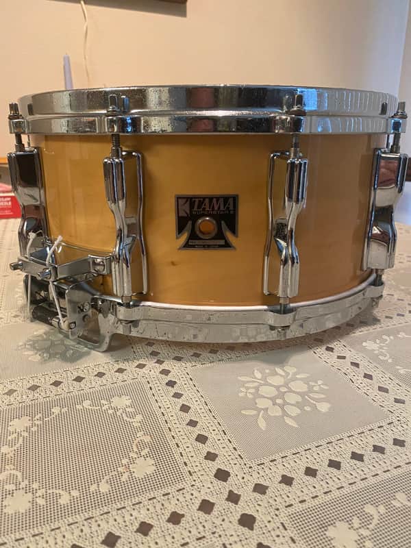 Tama AW456 Superstar Mastercraft Artwood Birch 6.5x14" Snare Drum with Roller-Action Strainer 1981 - 1986 - Super Maple image 1