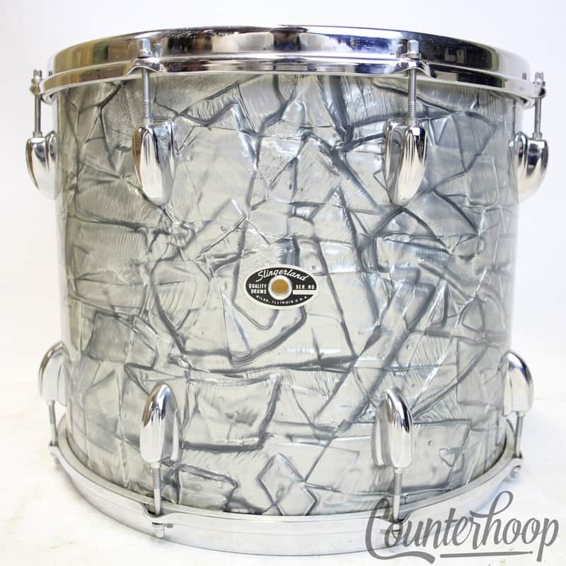 *Slingerland 15x12"Tom Drum Sky Blue Pearl SBP Vintage 70s Set-O-Matic 3Ply USA* image 1