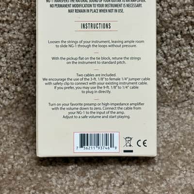 KNA NG-1 Detachable Passive Piezo Pickup Nylon String Guitar image 3