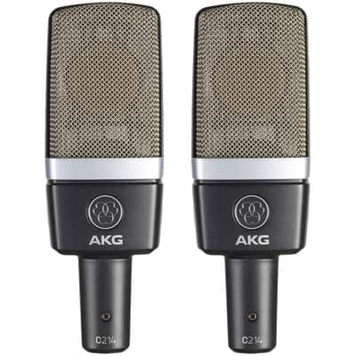 AKG C214 Side Address Condenser Microphone - Stereo Set image 1