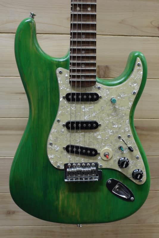Jaku Limited Sour Apple Strat Style Electric Guitar image 1