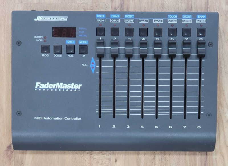 RARE JL Cooper Fadermaster Pro 2000s - Metallic Grey - Fader Master 100 mm Professional MIDI Automation Controller - LONDON image 1