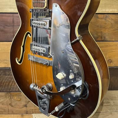 Hofner President Sunburst 1960 With Bigsby and Vintage Pickups image 4