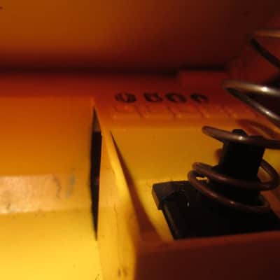 1981 BOSS OD-1 Long Dash Metal Screw Yellow image 6