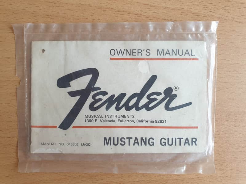 [Vintage] Fender Mustang Guitar Owner's Manual 1973 (#1) image 1
