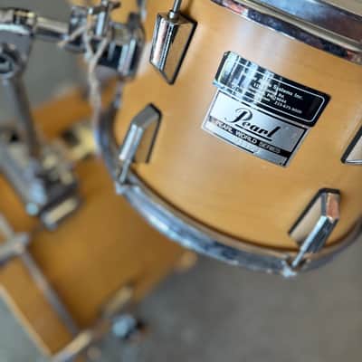 Pearl 12/14/18 World Series Drum Set - Natural Satin image 2