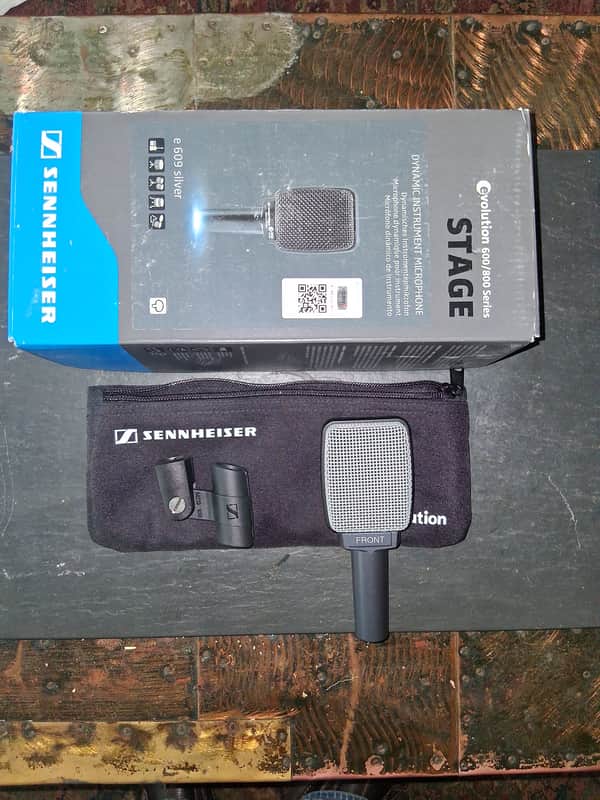 Sennheiser e609 Silver Supercardioid Dynamic Microphone 1998 - Present - Dark Gray image 1