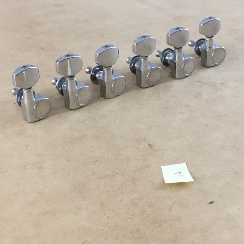 Vintage Genuine Fender Squier 2 Pin Mount Guitar Tuners Light Relic Drilled Post image 1