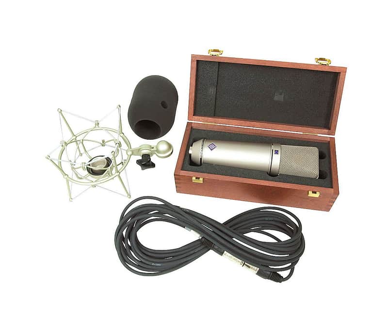 Neumann U87Ai Studio Set Z Mic Nickel Microphone w/Box EA87 Shockmount & Cable image 1