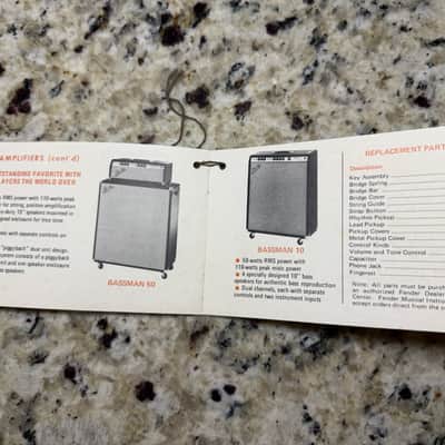 Fender Precision Bass manual 1976 image 4