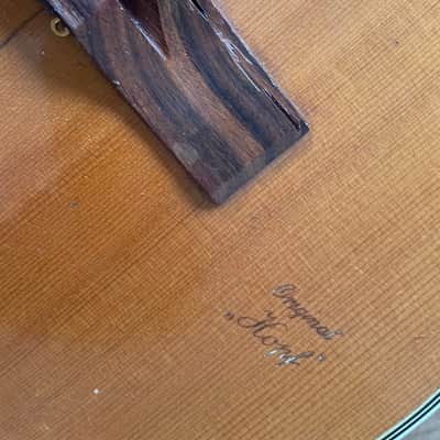 Hopf Original Hopf Parlor Acoustic Guitar 1960 - natural image 5