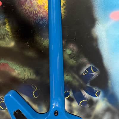 Dean Buddy Blaze ML Dimebag limited edition 1 of 300 2008 - Blue with Chrome Flame Design image 11