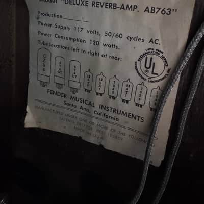 1968 Fender Deluxe Reverb "Drip Edge" Silverface w/Blackface circuit - Collector Grade image 8