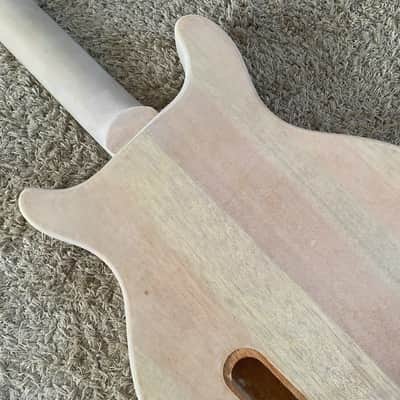 DIY Project Mahogany Double Cutaway Guitar Body with Neck, Rosewood Fingerboard image 14
