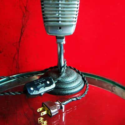 Vintage 1960's Shure 51S dynamic Microphone mod LED light / lamp w cable 51 55 55S # 2 image 1