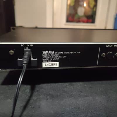 Yamaha REV100 Digital Reverberator 1990s - Black image 4