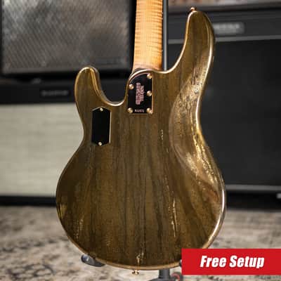 Ernie Ball Music Man Limited Edition - 1 of 300 - 50th Anniversary StingRay Bass - Molten Gold with Hardshell Case image 2
