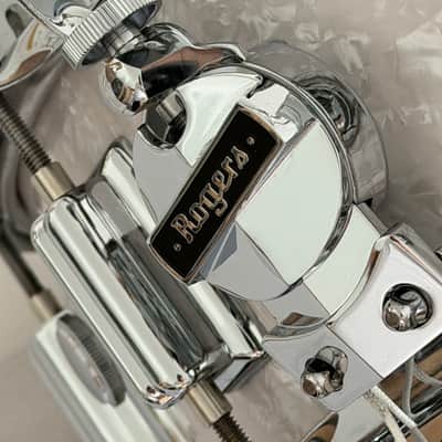 Rogers DynaSonic No. 36 Re-Issue White Marine Pearl Beavertail Snare Drum 2024 image 13
