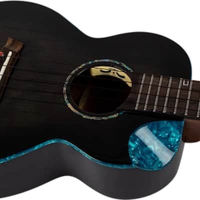Flight Nighthawk EQ-A Royal Series Solid Spruce Top Mahogany Neck 4-String Acoustic-Electric Tenor Ukulele w/Gig Bag, Pickup & Humidifier image 5