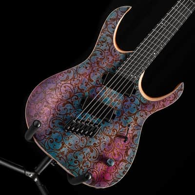 Mayones Duvell Elite VF EMG 6 Transparent Custom Floral image 3