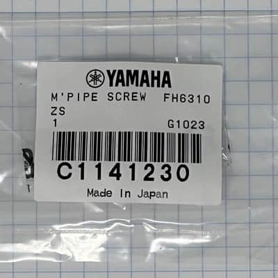Yamaha Flugelhorn Mouth Pipe Screw, Silver-Plate image 1