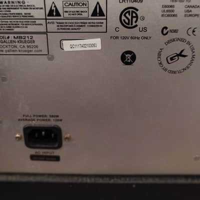 Gallien-Krueger MB212 Bass Combo MK1 image 4