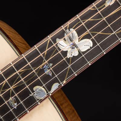 Huss & Dalton 30th Anniversary OM - Bearclaw Italian Spruce & Flamed Koa #3 of 10 image 9