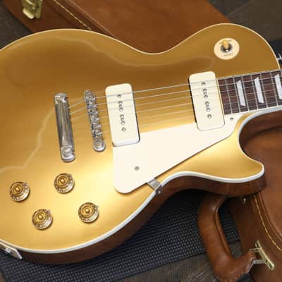 2023 Gibson Les Paul Standard P90s Electric Guitar Goldtop + OHSC image 3