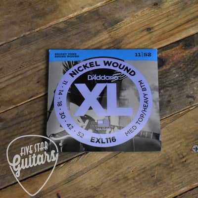 D'Addario EXL116 Hybrid Electric Guitar Strings 11-52 image 2