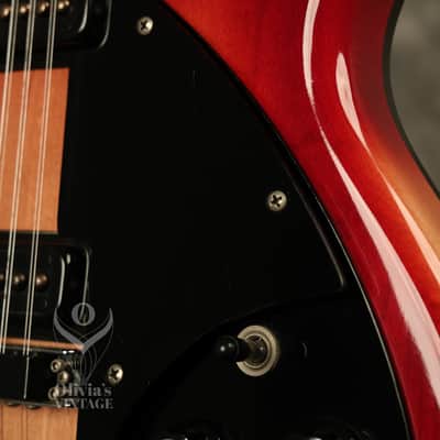 1995 Rickenbacker 360/12 string BT Fireglo w/BLACK hardware + binding!!! image 7