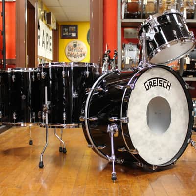 Gretsch Renown Series Outfit in Black Lacquer 14x24 9x13 16x16 16x18 image 1