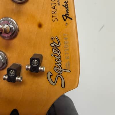 Vintage Squier Strat Stratocaster Electric Guitar Made in Korea For Parts or Repair 1987 image 4