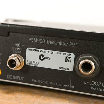 Shure PSM 900 Wireless IEM System L6 Band: 656-692 MHz (NO POWER SUPPLY) CG011VY image 9