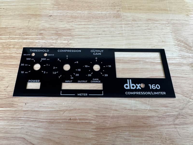 dbx 160 Faceplate 2026 - Black image 1