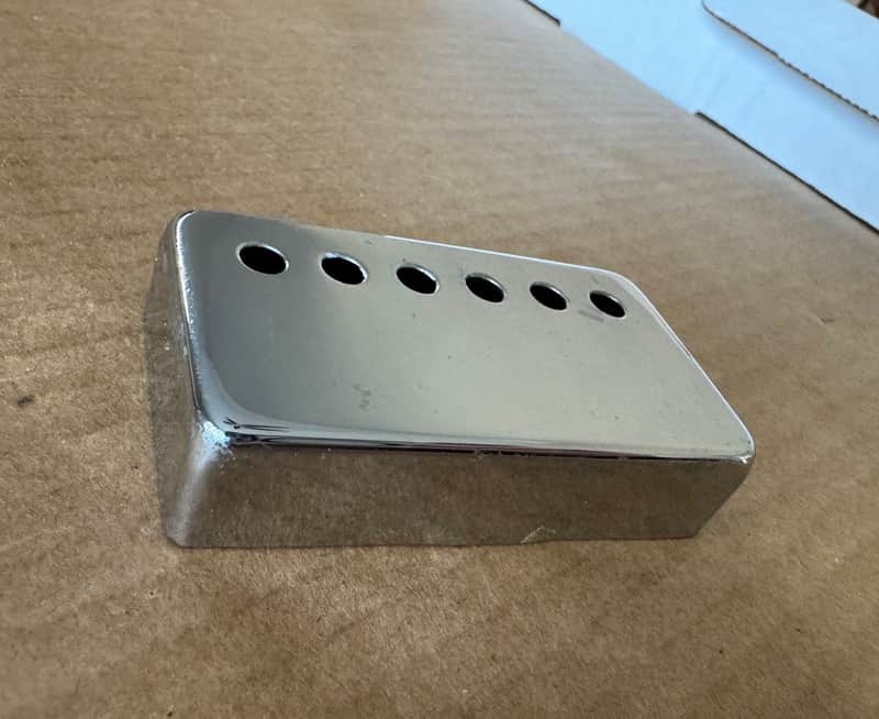 Gibson Vintage 1960's Chrome Patent # Pickup Cover ES SG 1965 1966 1967 1968 1969 1970 image 1