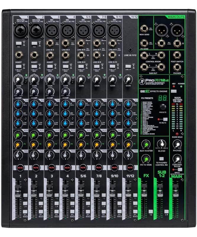 Mackie ProFX12v3 12-Channel Professional Effects Mixer with USB image 1