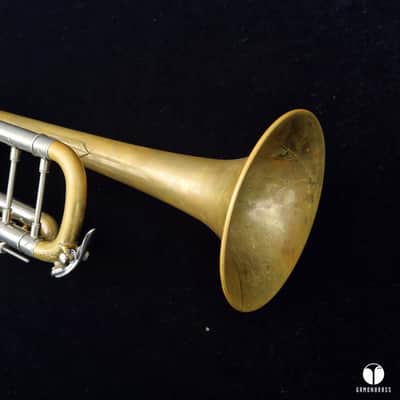 Vincent Bach Stradivarius 43 raw brass ML trumpet mouthpiece case Gamonbrass image 5