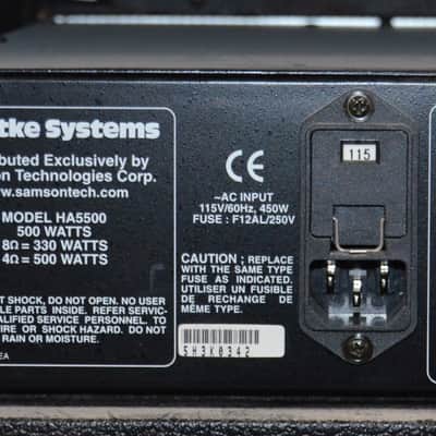 Hartke HA5500 – 500w Bass Amplifier Head – Used - Black Tolex image 10