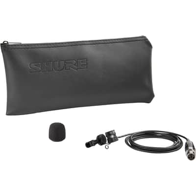 Shure WL185m Cardioid Lavalier Microphone with TA4F Connector - Black image 2