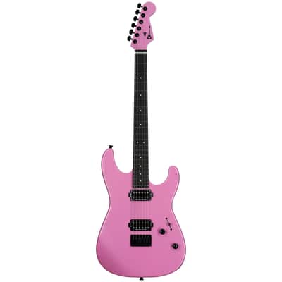 Charvel Pro-Mod Plus SD1 HH HT Electric Guitar, with Ebony Fingerboard, Platinum Pink image 3