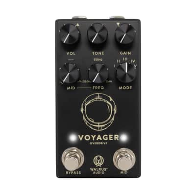 Walrus Audio Voyager MKII Pre-Amp Overdrive Pedal, Black image 1