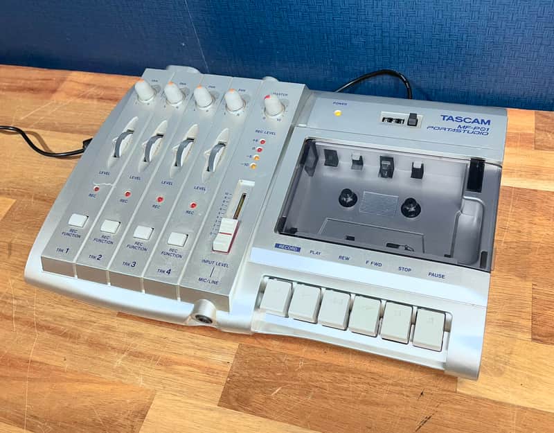 TASCAM MF-P01 Portastudio Multitrack Cassette Recorder - Silver image 1